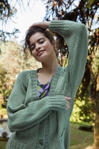 273-23 Modèle Shade Seeker Gilet en Wool Addicts by Lang Yarns Sunshine