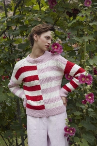 281-05 Modèle Flourish Fiercely Pull en Wool Addicts by Lang Yarns Bliss