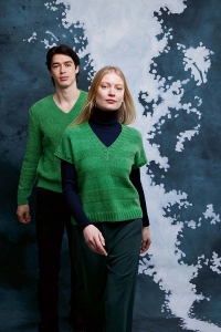 286-29 Modèle Fleur Débardeur en Lang Yarns Lambswool