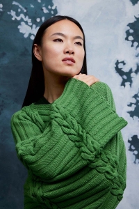 286-33 Modèle Adriana Pull en Lang Yarns Merino 120