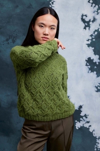 286-38 Modèle Feliza Pull en Lang Yarns Suri Alpaca
