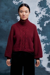 286-47 Modèle Paula Pull Top Down en Lang Yarns Lambswool