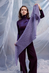 286-58 Modèle Orlana Châle triangulaire en Lang Yarns Mohair Luxe