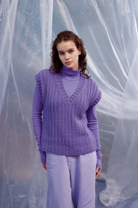 286-67 Modèle Tamsin Pull sans manches en Lang Yarns Cashmere+