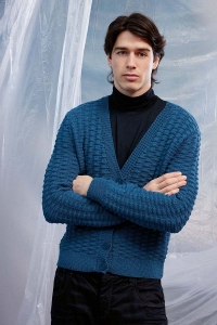 286-80 Modèle Sia Veste Unisexe en Lang Yarns Merino 120