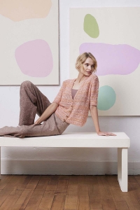 288-07 Modèle Tess Veste en Lang Yarns Belle et Paillettes