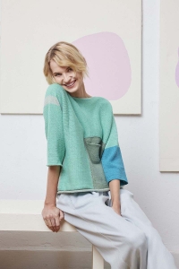 288-17 Modèle Queenie Pullover en Lang Yarns Oceania