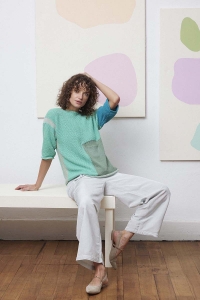 288-18 Modèle Querida Pullover en Lang Yarns Oceania