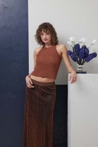 288-36 Modèle Grace Haut en Lang Yarns Lamé Soft