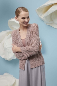 288-49 Modèle Joline Veste en Lang Yarns Lamé Soft