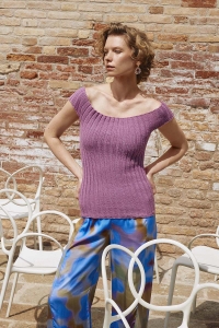 289-30 Modèle New Perspective Haut en Topdown en Wool Addicts by Lang Yarns Sweet