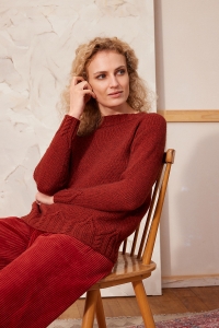 290-005 Modèle Laree Pull en Lang Yarns Yak
