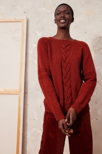290-006 Modèle Ceres Pull sans losanges en Lang Yarns Yak