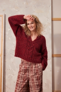 290-008 Modèle Flaminia Pull en Lang Yarns Mohair Luxe