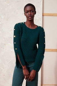 290-014 Modèle Jette Pull à capuche en Lang Yarns Cashmere Premium
