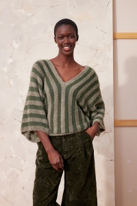 290-019 Modèle Zada Pull en Lang Yarns Velvet et Lace