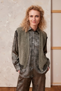 290-020 Modèle Palina Gilet en Lang Yarns Velvet et Lamé Soft