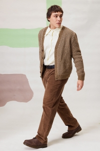 290-040 Modèle Aerin Veste en Lang Yarns Donegal Woolen Spun