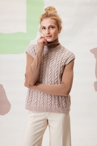 290-046 Modèle Nasira Débardeur en Lang Yarns Luma
