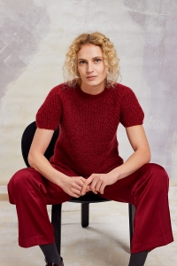 290-064 Modèle Ruby Débardeur en Lang Yarns Malou Light