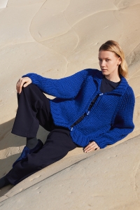 291-03 Modèle Long View Gilet en Wool Addicts by Lang Yarns Fire