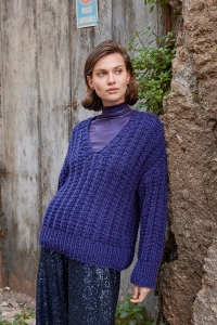 291-15 Modèle Pavement Pull en Wool Addicts by Lang Yarns Fire
