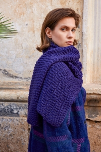291-17 Modèle Landmark Écharpe en Wool Addicts by Lang Yarns Glory