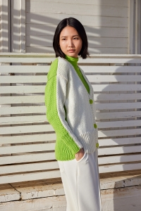 291-24 Modèle Stillness Gilet en Wool Addicts by Lang Yarns Glory