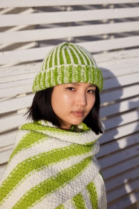 291-26 Modèle Sea Breeze Bonnet en Wool Addicts by Lang Yarns Promise