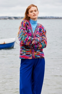 291-28 Modèle Saltwater Gilet en Wool Addicts by Lang Yarns Move 8-Ply