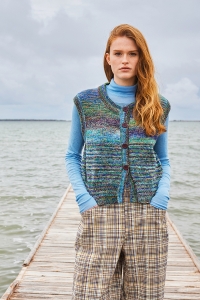 291-32 Modèle Sea Level Gilet en Wool Addicts by Lang Yarns Move 8-Ply
