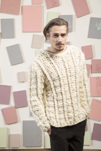 990-68 Modèle  Pull homme en Lang Yarns Young