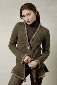 990-157 Modèle  Gilet en Lang Yarns  Alpaca Superlight