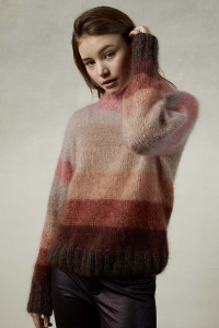 990-158 Modèle  Pull en Lang Yarns  Mohair Luxe