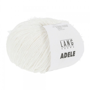 Lang Yarns Adele - Pelote de 50 gr - Coloris 0001 Blanc