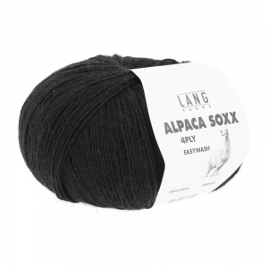 Lang Yarns Alpaca Soxx 4 Fils - Pelote de 100 gr - Coloris 0004 Noir