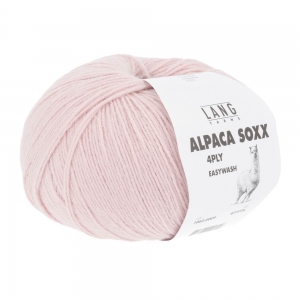 Lang Yarns Alpaca Soxx 4 Fils - Pelote de 100 gr - Coloris 0009 Rose