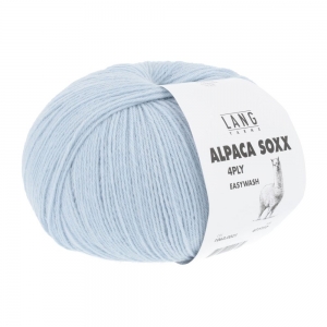 Lang Yarns Alpaca Soxx 4 Fils - Pelote de 100 gr - Coloris 0021 Bleu Clair