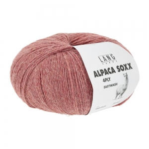 Lang Yarns Alpaca Soxx 4 Fils - Pelote de 100 gr - Coloris 0029 Coraille Mélangé