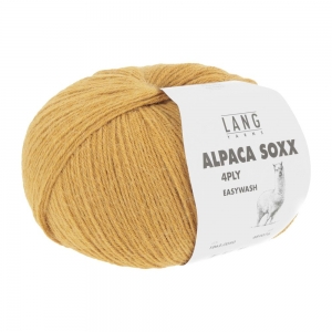 Lang Yarns Alpaca Soxx 4 Fils - Pelote de 100 gr - Coloris 0050 Ocre