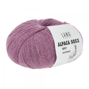 Lang Yarns Alpaca Soxx 4 Fils - Pelote de 100 gr - Coloris 0065 Oeillet Mélangé