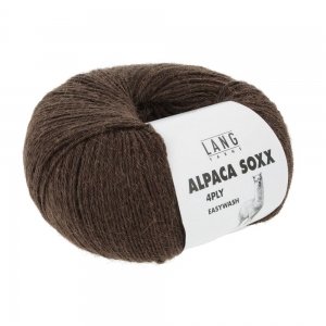 Lang Yarns Alpaca Soxx 4 Fils - Pelote de 100 gr - Coloris 0067 Marron