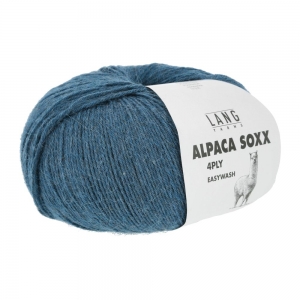 Lang Yarns Alpaca Soxx 4 Fils - Pelote de 100 gr - Coloris 0088 Pétrole Mélangé