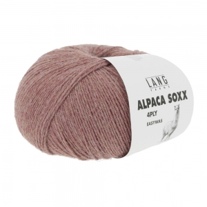 Lang Yarns Alpaca Soxx 4 Fils - Pelote de 100 gr - Coloris 0109 Rose Mélangé