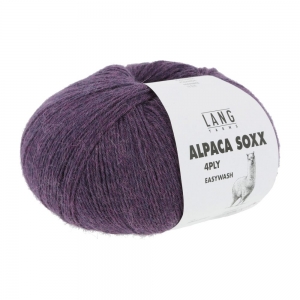 Lang Yarns Alpaca Soxx 4 Fils - Pelote de 100 gr - Coloris 0147 Lilas Mélangé