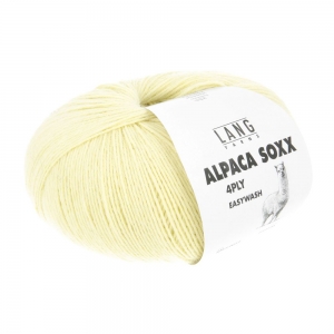 Lang Yarns Alpaca Soxx 4-ply - Pelote de 100 gr - Coloris 0012 Jaune Baby