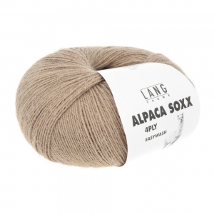 Lang Yarns Alpaca Soxx 4-ply - Pelote de 100 gr - Coloris 0039 Chameau