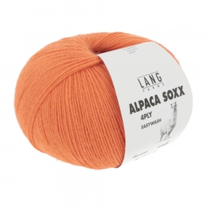 Lang Yarns Alpaca Soxx 4-ply - Pelote de 100 gr - Coloris 0159 Orange