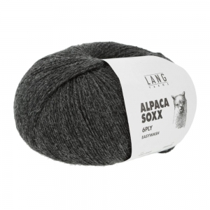 Lang Yarns Alpaca Soxx 6 Fils - Pelote de 150 gr - Coloris 0005 Gris Mélangé