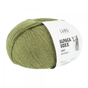 Lang Yarns Alpaca Soxx 6 Fils - Pelote de 150 gr - Coloris 0017 Vert Mélangé